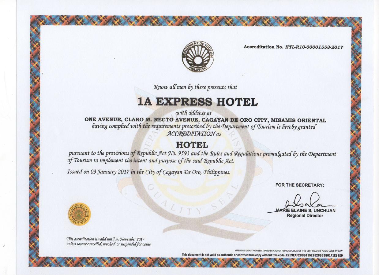 1A Express Hotel Cagayan de Oro Esterno foto